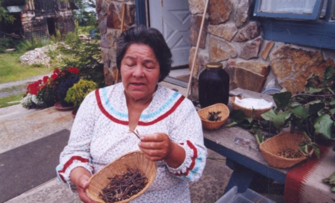 Cecilia Kaienes Mitchell, traditional herbalist and medicine woman, Akwesasne, NY.