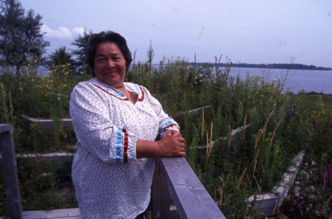 Cecilia Kaienes Mitchell, traditional herbalist and medicine woman, Akwesasne, NY.