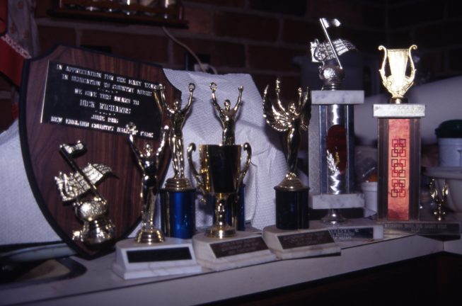 Trophies won by Clarence Richards and his musical collaborators.