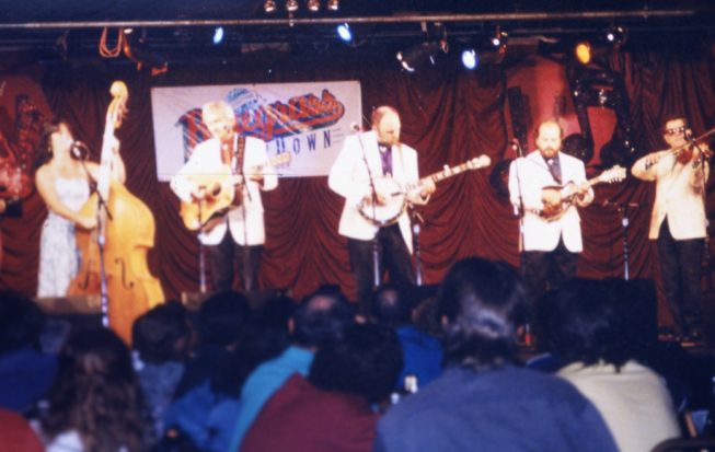 The Perkins Family Band at a past performance. Date and photographer unknown.