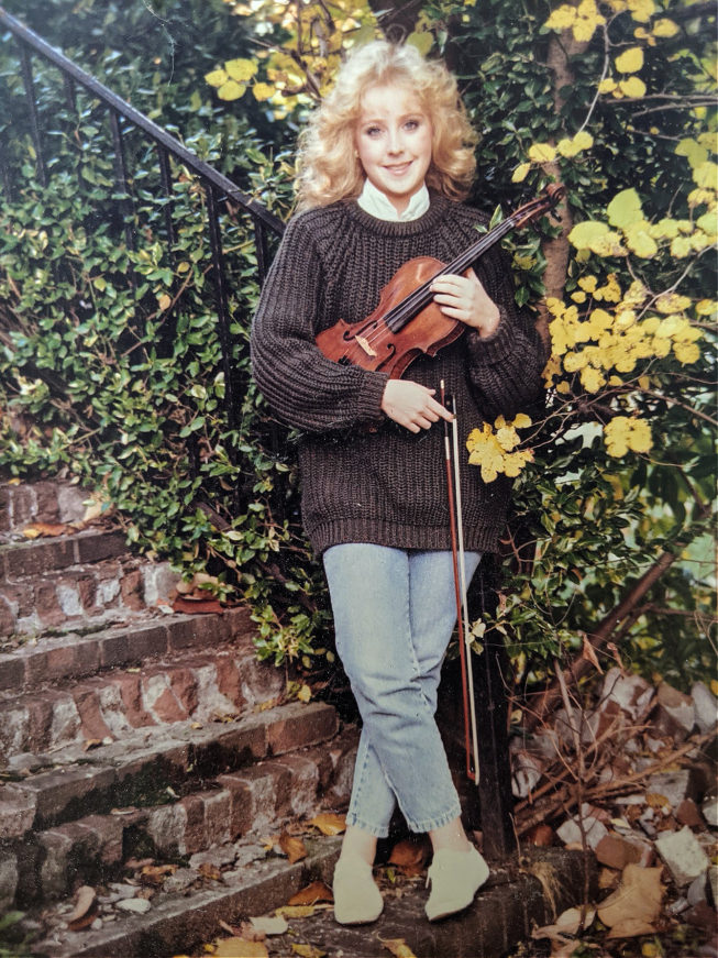 Fiddler Gretchen Koehler, 1988.